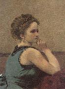 Jean-Baptiste Camille Corot Frau in Blau Germany oil painting artist